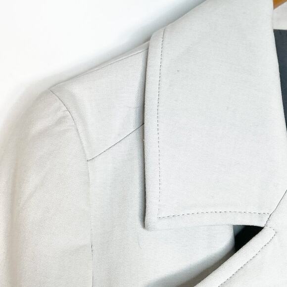 Halogen Cream & Grey Striped Jacket Coat - Picture 9 of 16